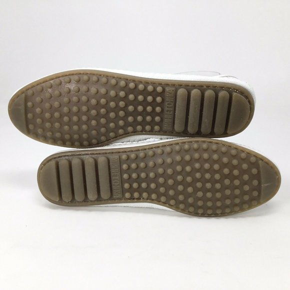 Minnetonka White Leather Moccasins Shoofly NWOT Women's 7 Slip on Loafer Nubby - Picture 9 of 9
